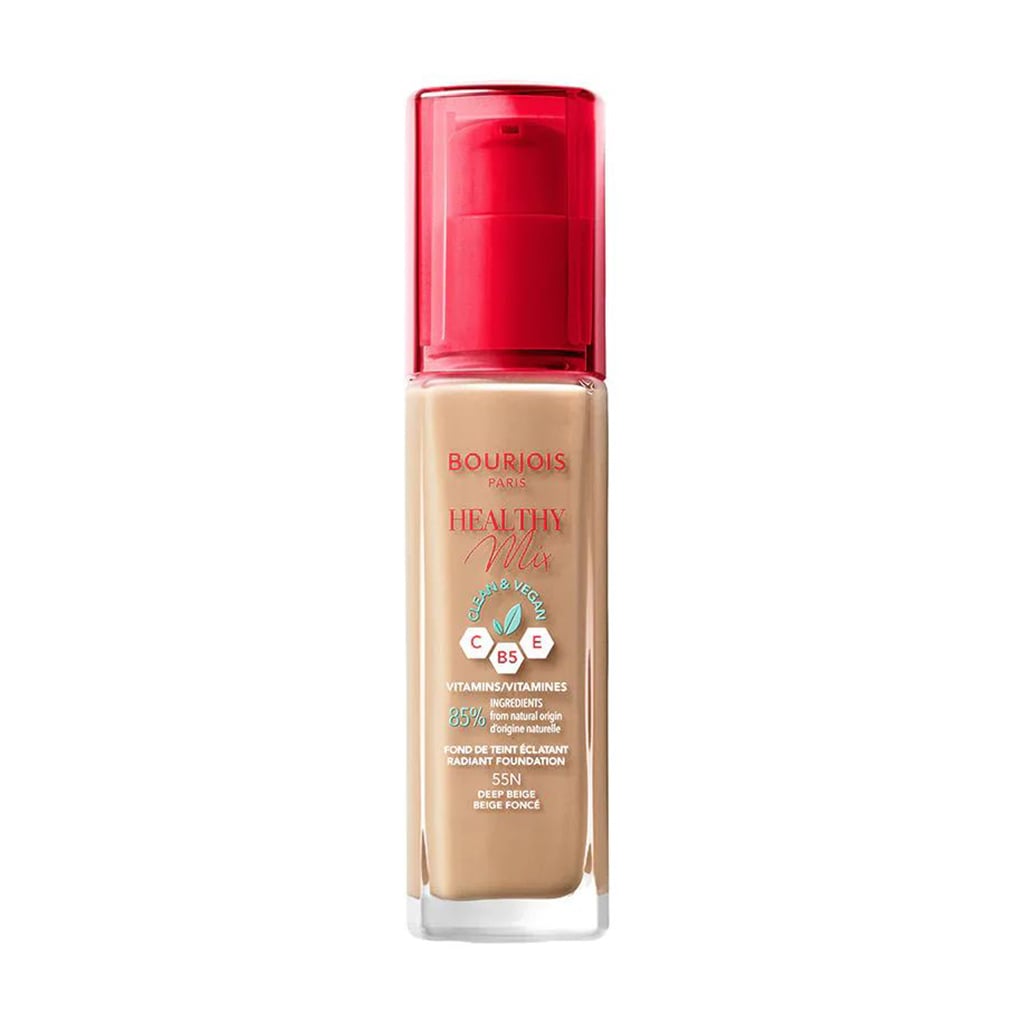 Тональна основа для обличчя Bourjois Healthy Mix Anti-Fatigue Foundation 16H з вітамінами C, E, B5, 55N Deep Biege, 30 мл